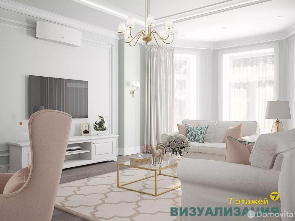 Современная гостиная в светлых тонах