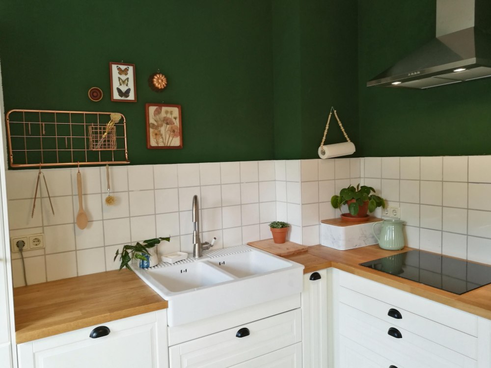 Зеленая кухня ikea