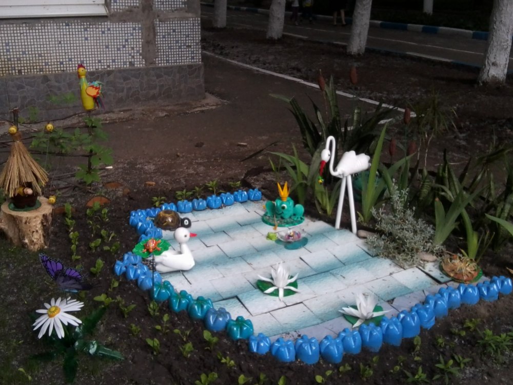 Украшение площадки в детском саду