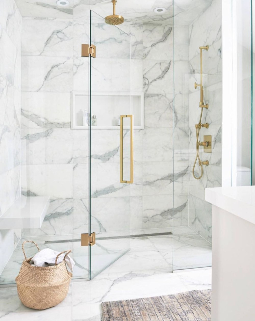Душевая кабина Marble White