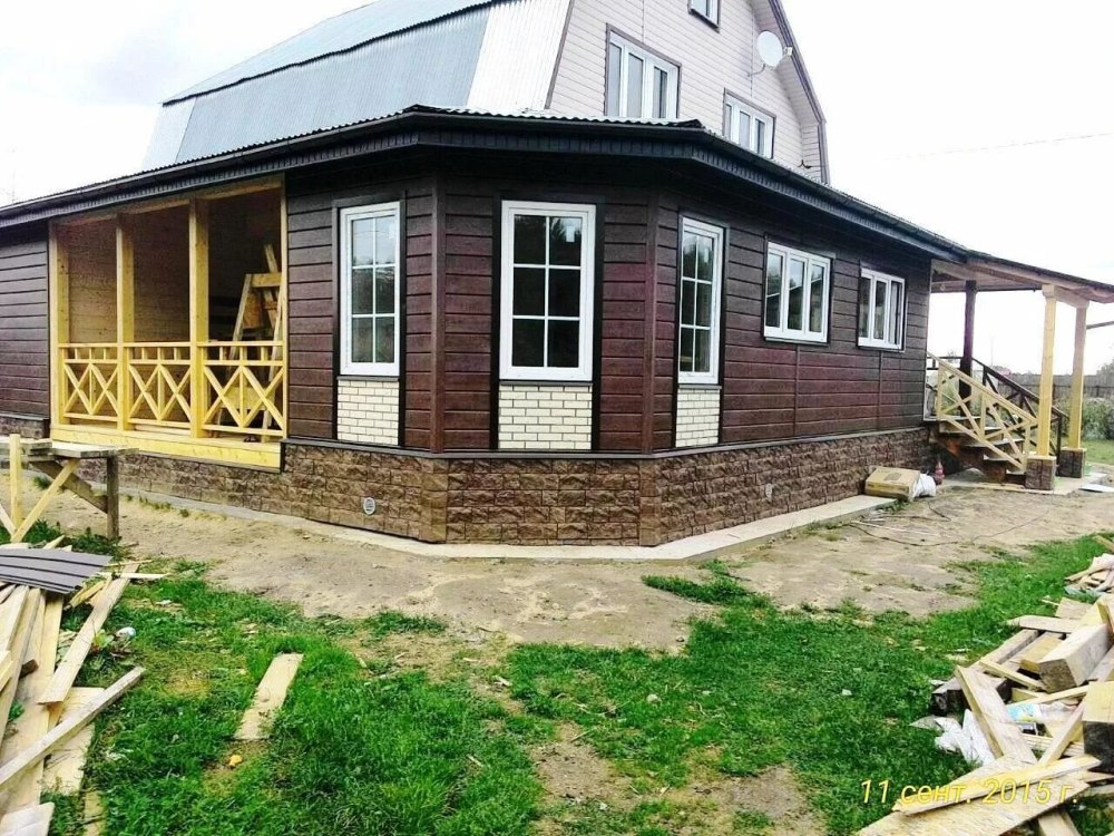 Пристрой к деревянному дому