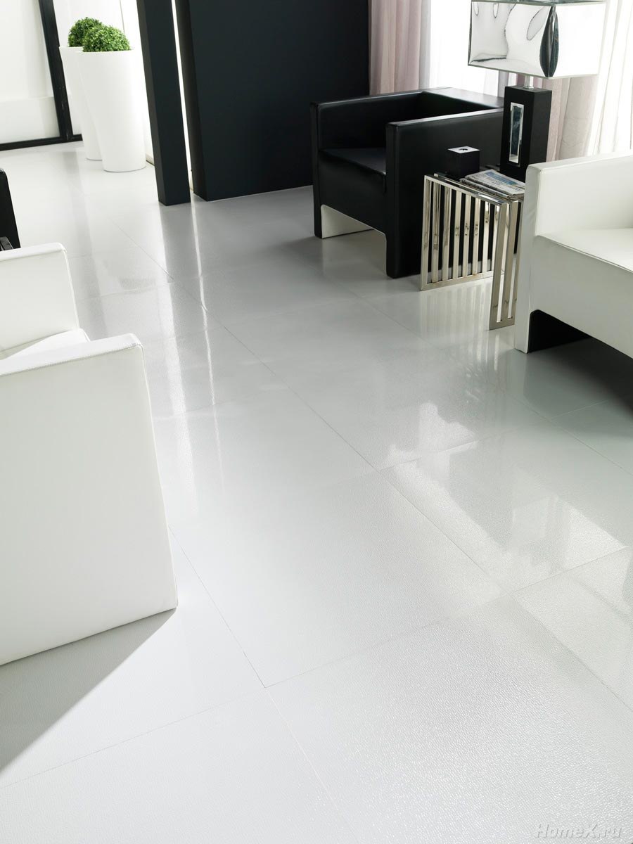 Crystal White керамогранит белый 60x60 полированный