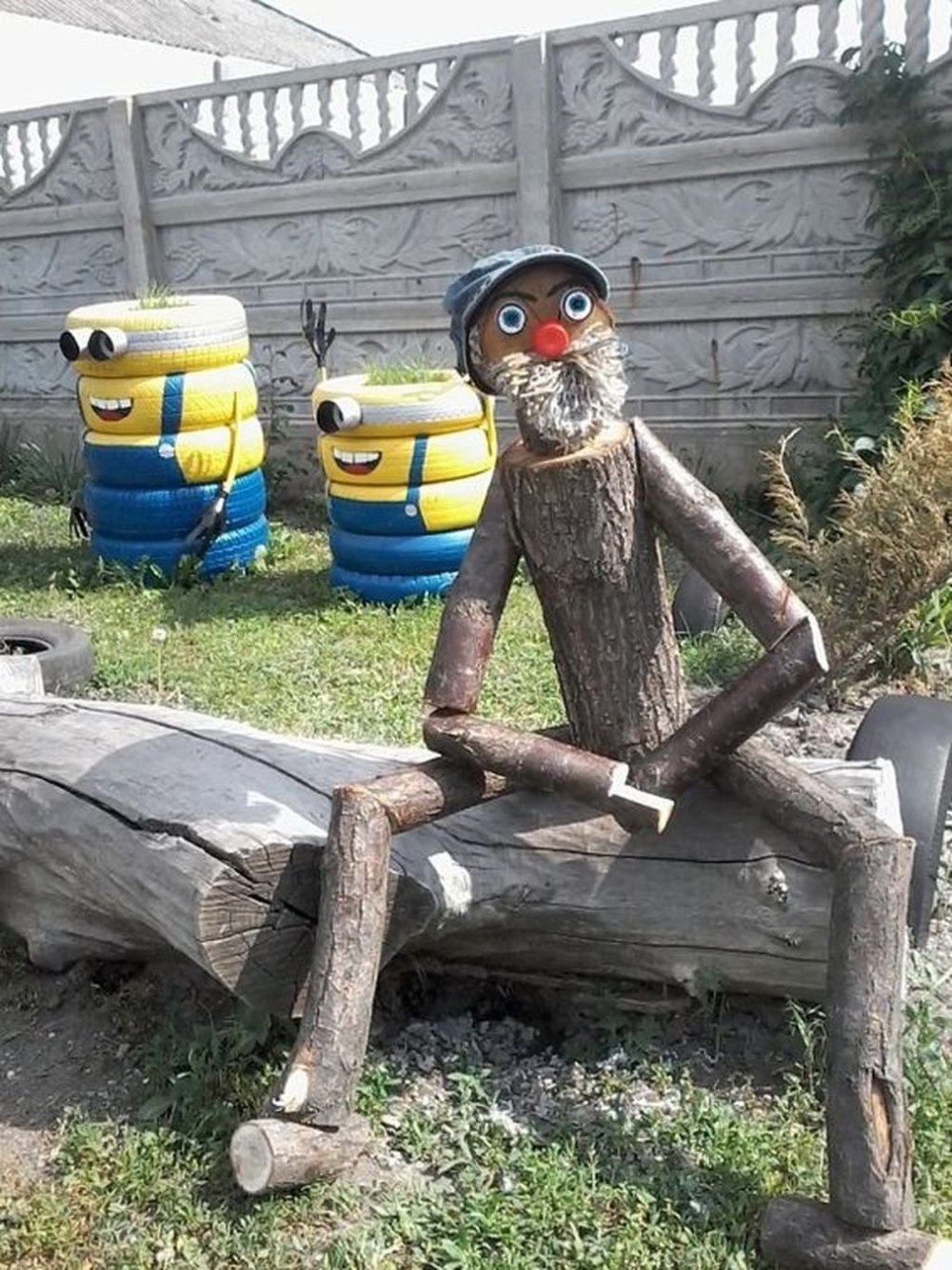 Деревянные фигуры для дачи