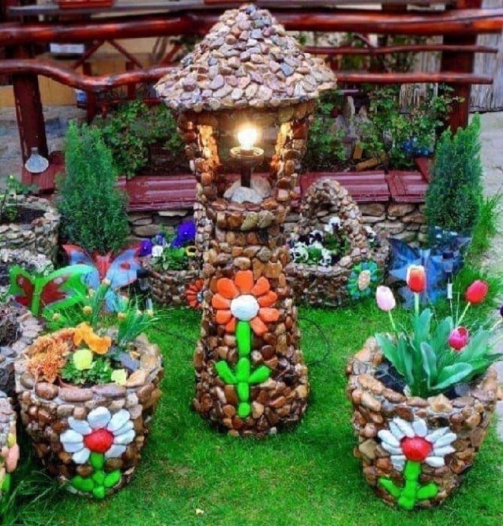 Необычный декор для сада