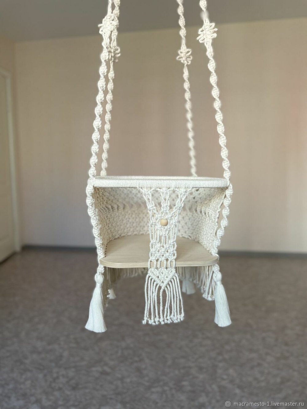 Качель детская макраме