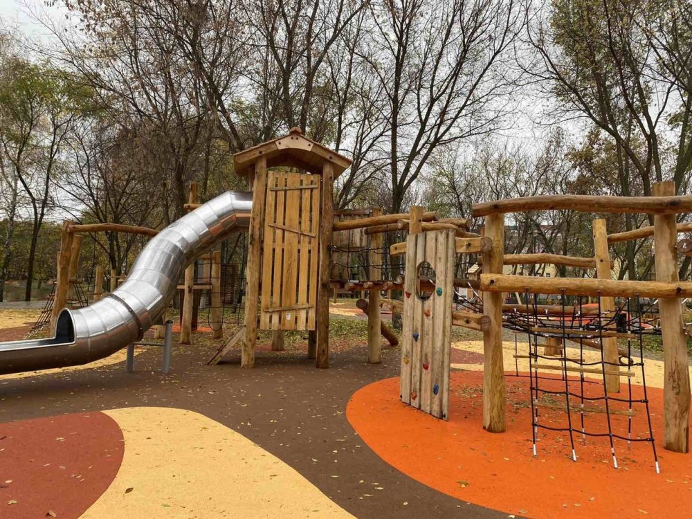 Модули игрового комплекса из дерева