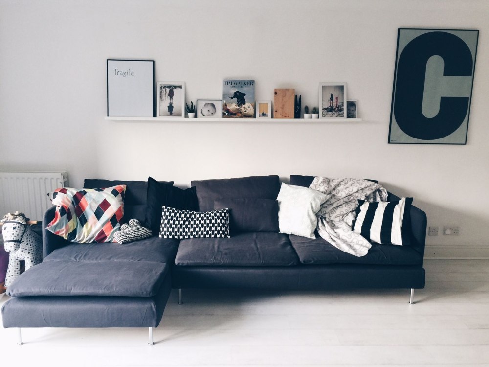 Диван ikea Söderhamn в интерьере