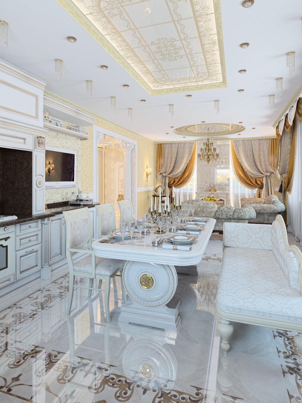 Antonovich Design интерьеры в стиле Ампир