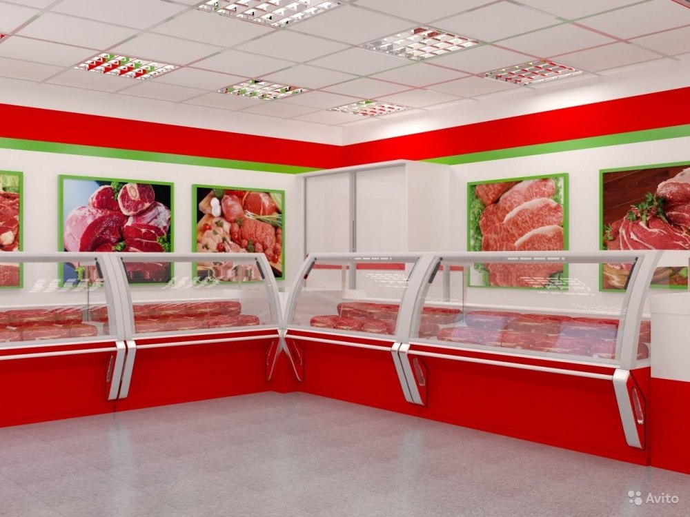 Витрина продуктового магазина