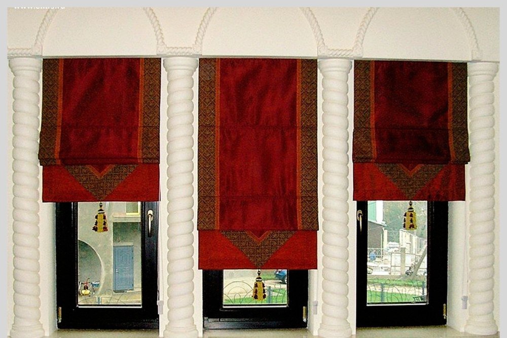 Дизайнерские римские шторы