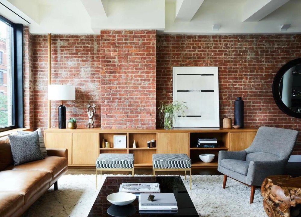Loft Interior Design кирпич