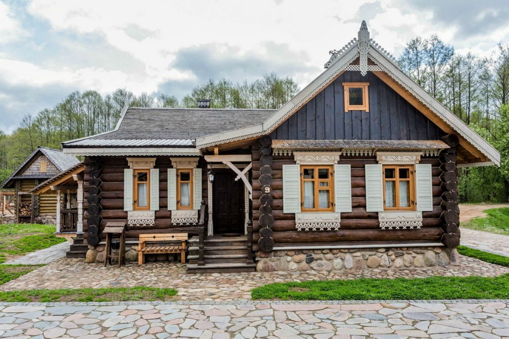 Изба сруб древней Руси
