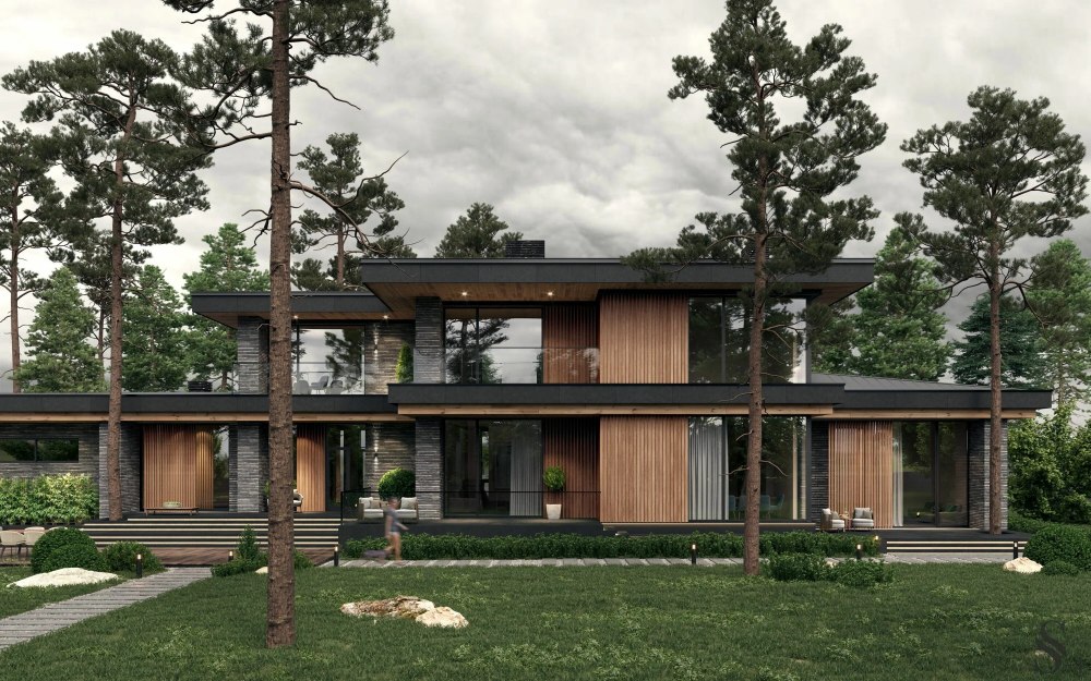 Дом в стиле Райта от Yunakov Architecture Design