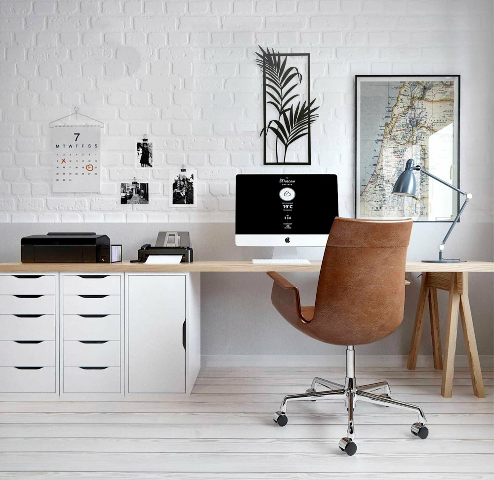 Стол компьютерный Homeoffice (белый, 1200х550х964 мм)