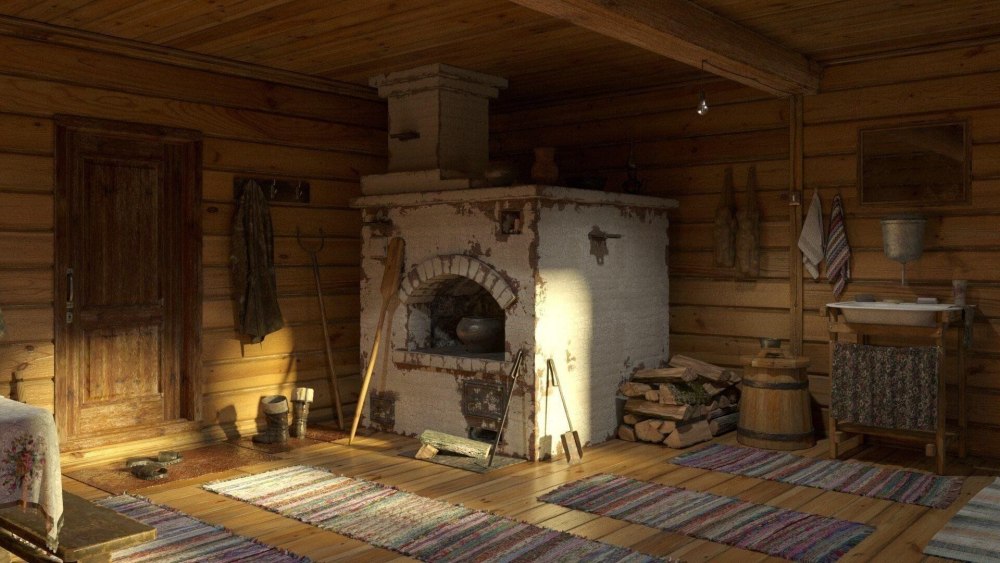 Крестьянская изба в древней Руси