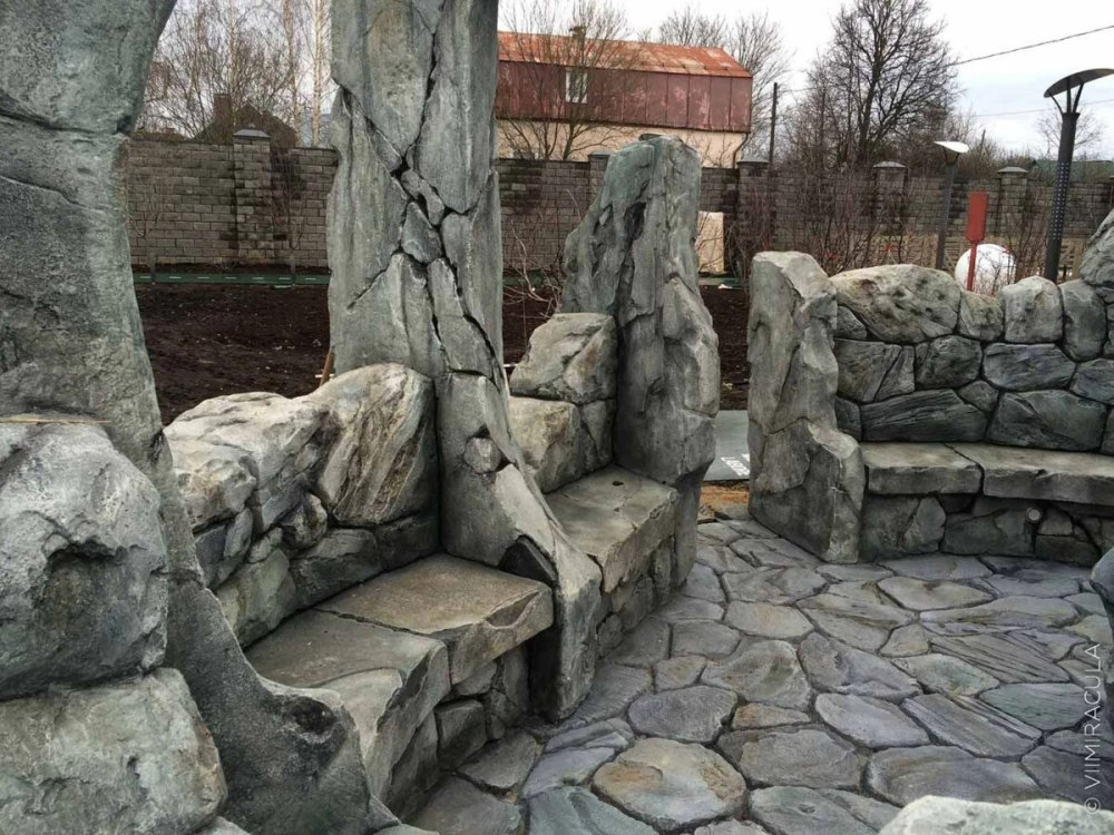 Беседка из арт бетона