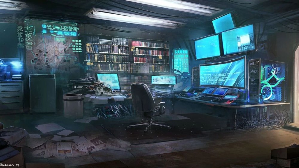 Cyberpunk лаборатория арт