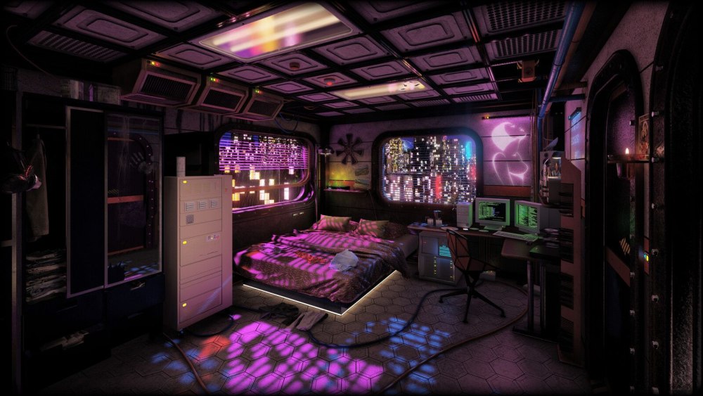 Cyberpunk 2077 комната