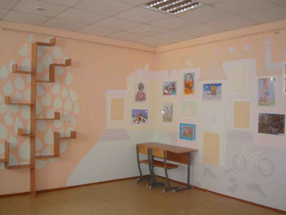 Красивые стены в школе